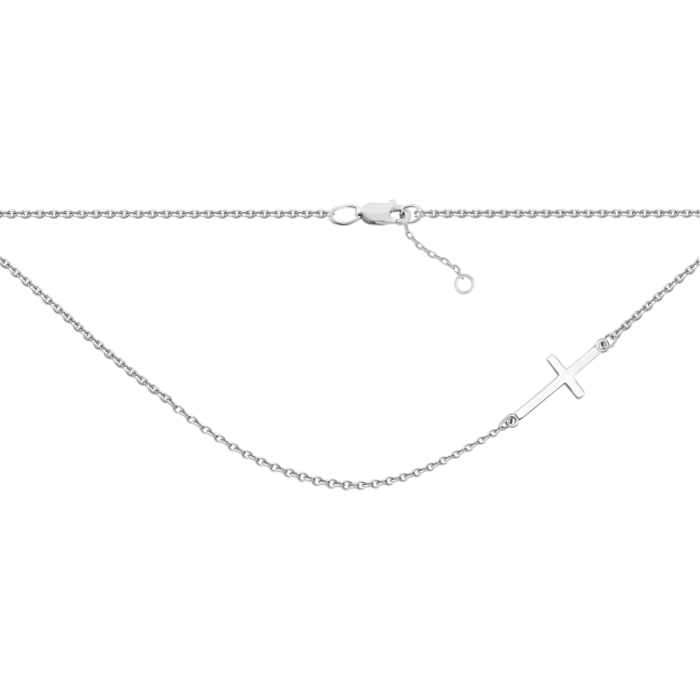 Серебряное колье Крестик. Артикул UG586083