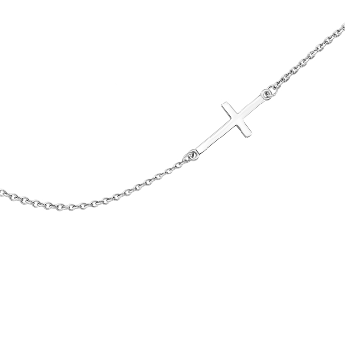 Серебряное колье Крестик. Артикул UG586083