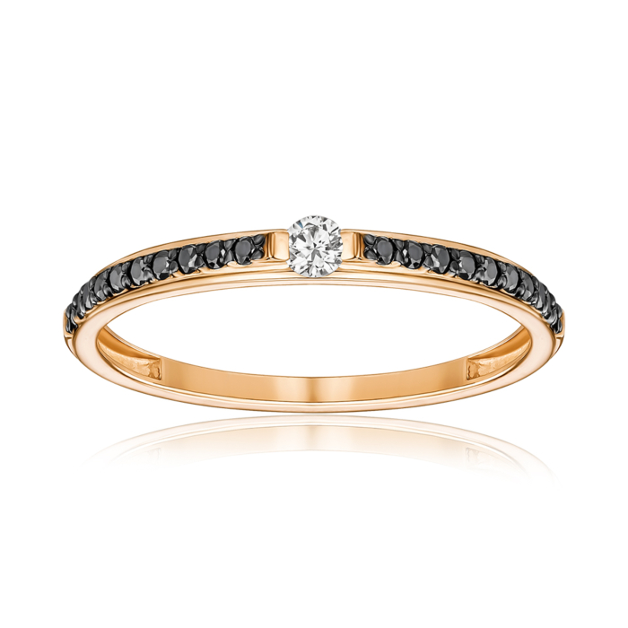 Золотое кольцо с бриллиантами. Артикул 53568/01/1/11768