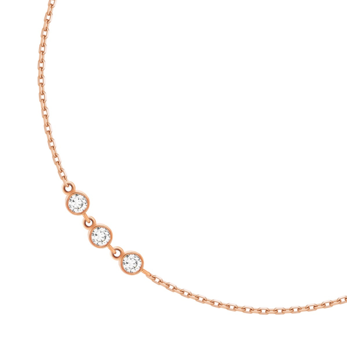 Золотий браслет з фіанітами. Артикул UG5БС872(3)н)и