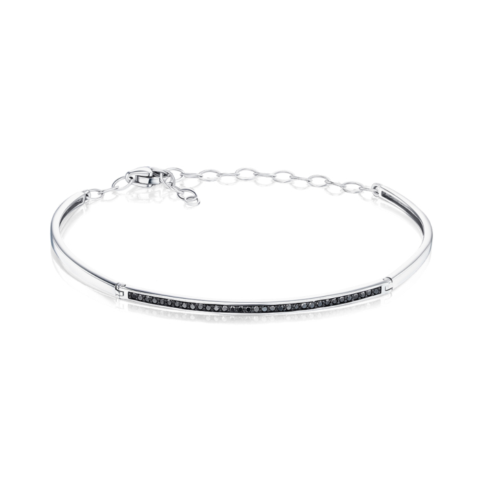 Жорский золотой браслет с черными бриллиантами 560098/02/1/11761