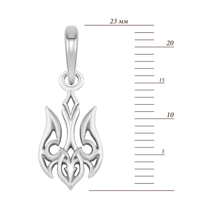 Серебряная подвеска Герб Украины. Артикул UG589078