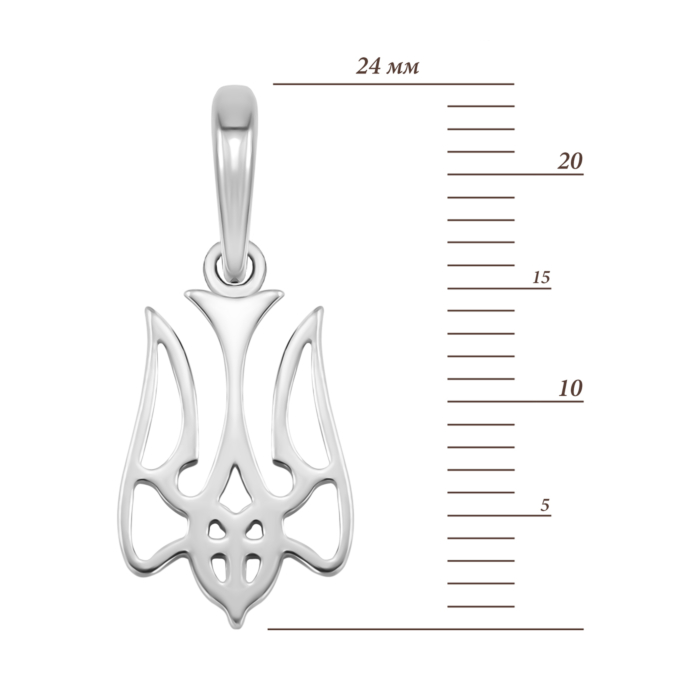 Срібна підвіска Герб України. Артикул UG589084