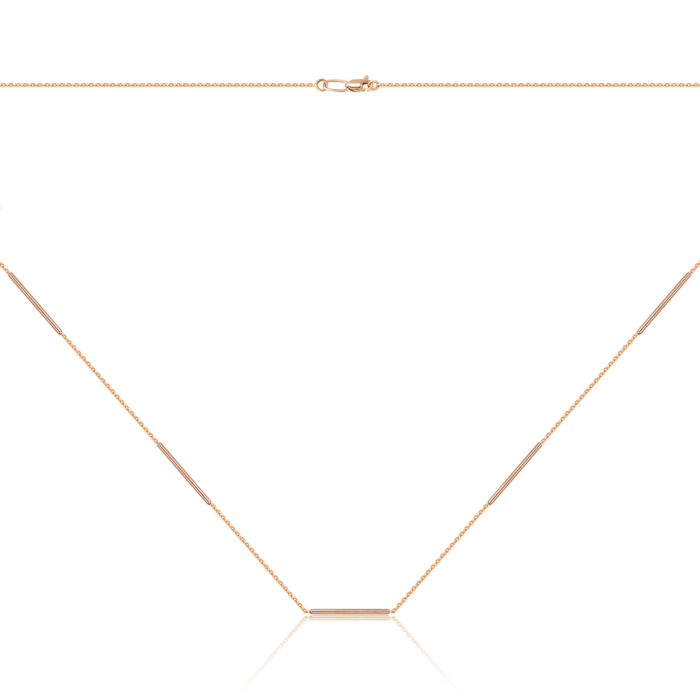 Золотое колье без вставки 06298/01/0