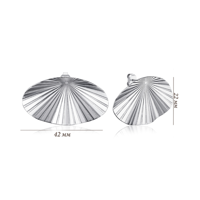 Срібні сережки. Артикул OF023-0127-E/12