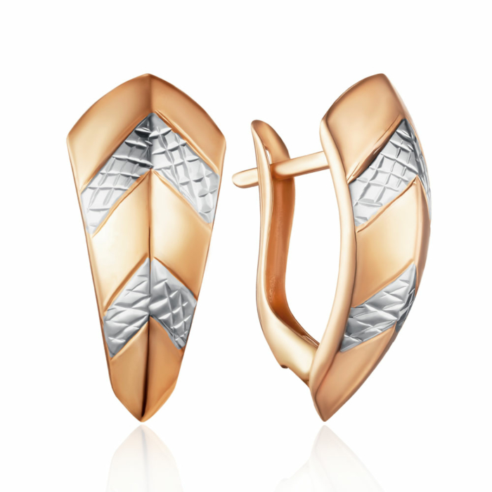 Золотые серьги. Артикул 02909/к