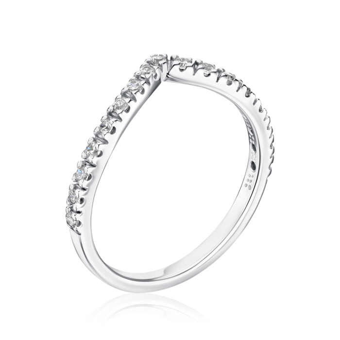 Золотое кольцо с фианитами 13189/02/1/13