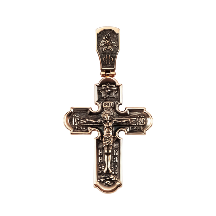 Золотий хрестик. Розп'яття Христове. Артикул UG5Кр1505