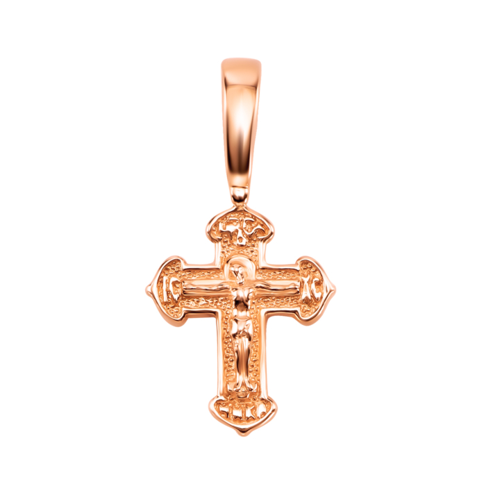 Золотий хрестик. Розп'яття Христове. Артикул UG5300741410101
