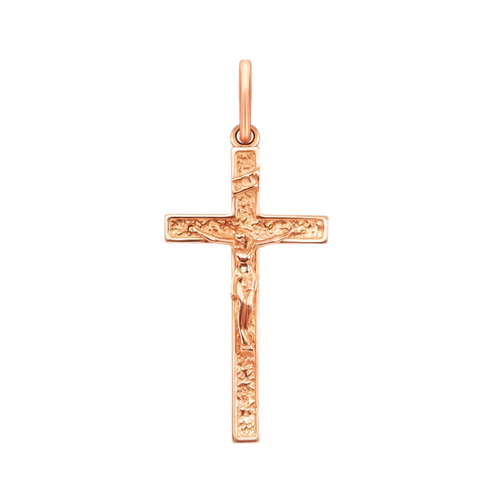 Золотий хрестик. Розп'яття Христове. Артикул UG5300816110101