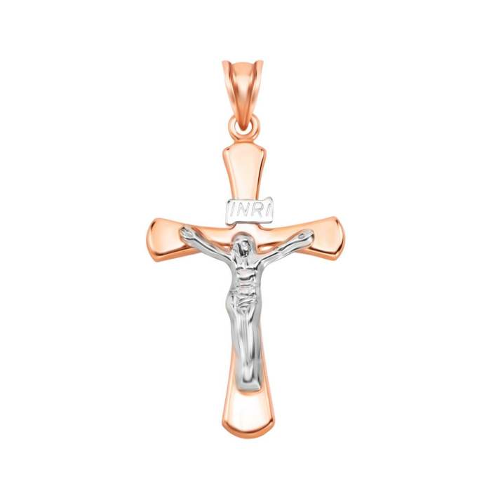 Золотой крестик. Распятие Христа. Артикул UG53012024104