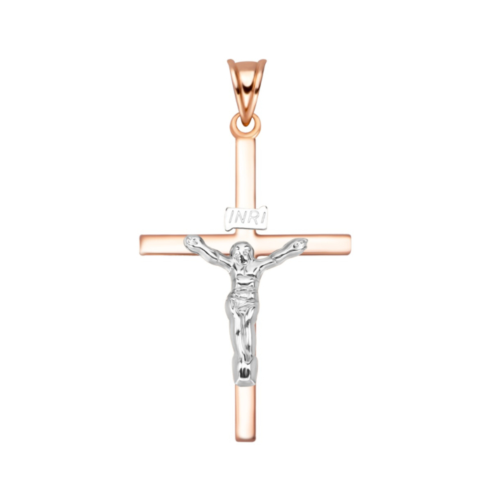 Золотой крестик. Распятие Христа. Артикул UG53012024604