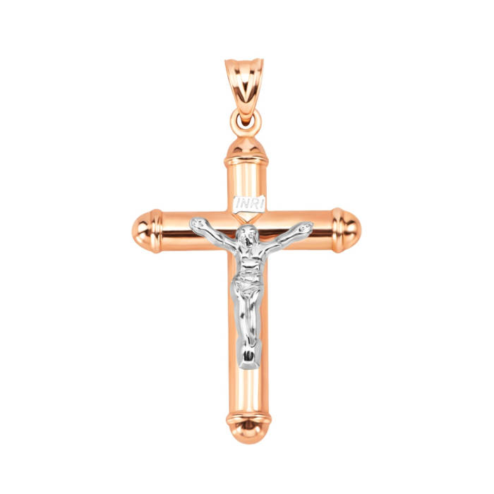 Золотий хрестик. Розп'яття Христове. Артикул UG53012024704с/с