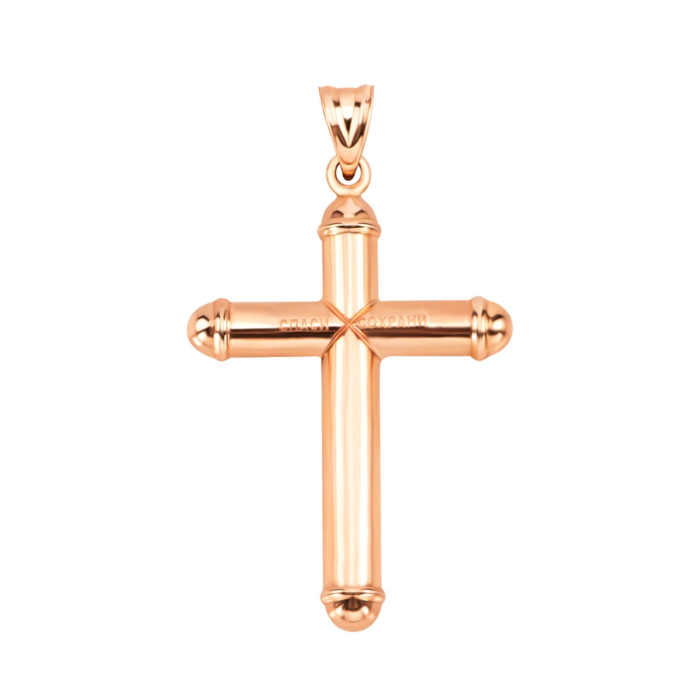 Золотий хрестик. Розп'яття Христове. Артикул UG53012024704с/с