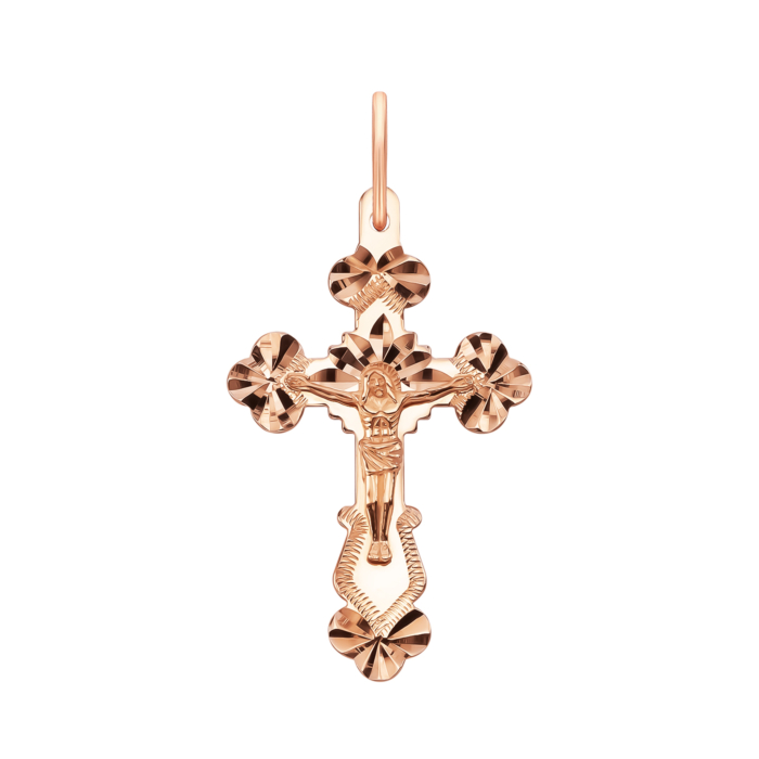 Золотой крестик. Распятие Христа. Артикул UG530320-1/01/2