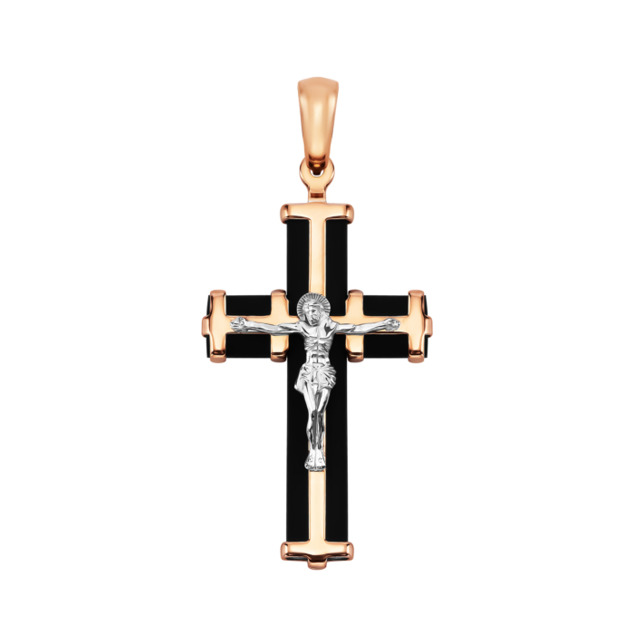 Золотий хрестик. Розп'яття Христове. Артикул UG530457-1/01/1