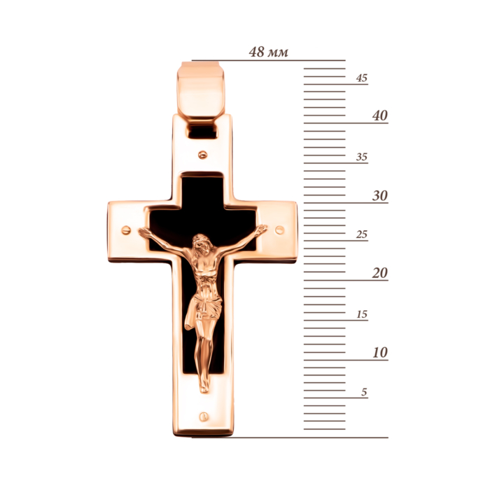 Золотий хрестик. Розп'яття Христове. Артикул UG530460/01/0