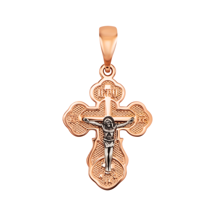 Золотой крестик. Распятие Христа. Артикул UG5ЗК3129