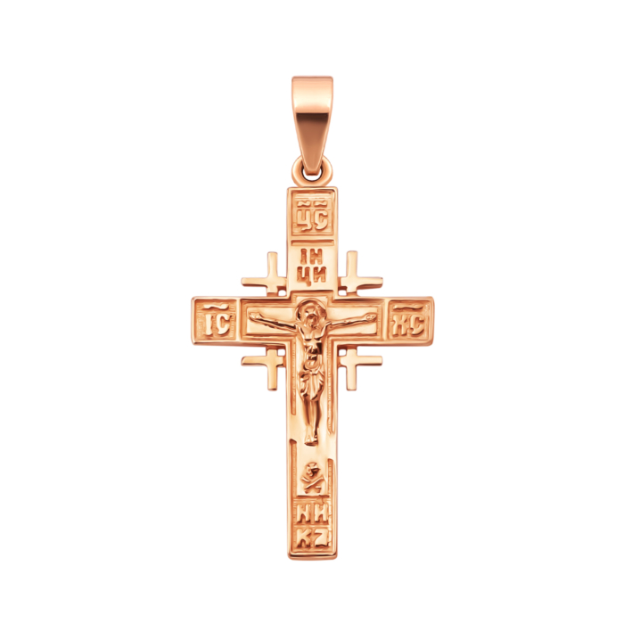 Золотий хрестик. Розп'яття Христове. Артикул UG532097/01/0