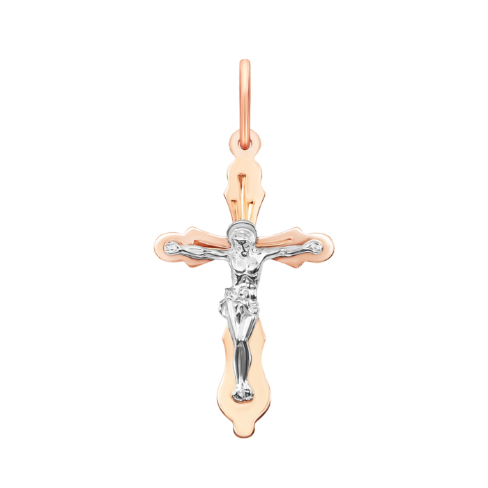 Золотий хрестик. Розп'яття Христове. Артикул UG5512600