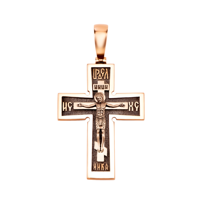 Золотий хрестик. Розп'яття Христове. Артикул UG5ЗК72