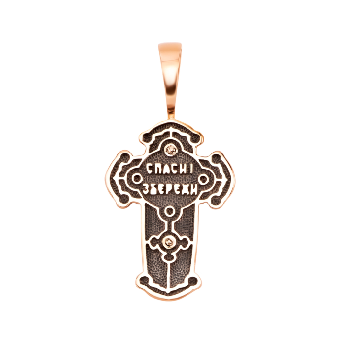 Золотой крестик. Распятие Христа. Артикул UG5ЗК74 у
