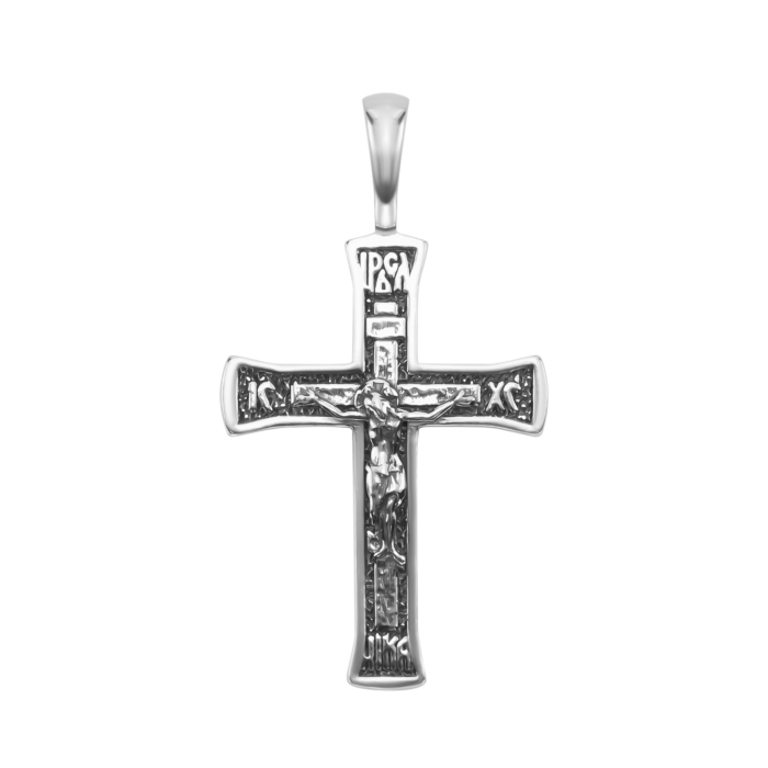 Серебряный крестик. Распятие Христа. Артикул UG589100*