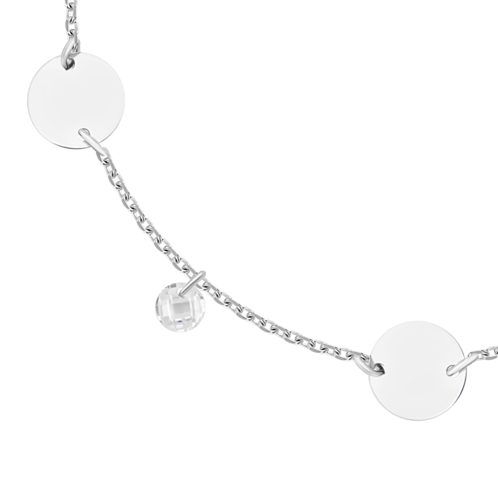 Срібний браслет з фіанітами. Артикул UG5RB00081