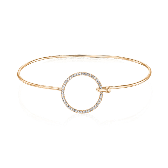 Браслет из красного золота с фианитами 4109476101-B/01/1