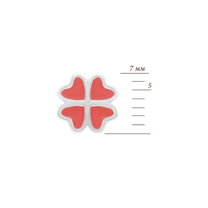 Серебряные пусеты с эмалью. Артикул UG5B14126