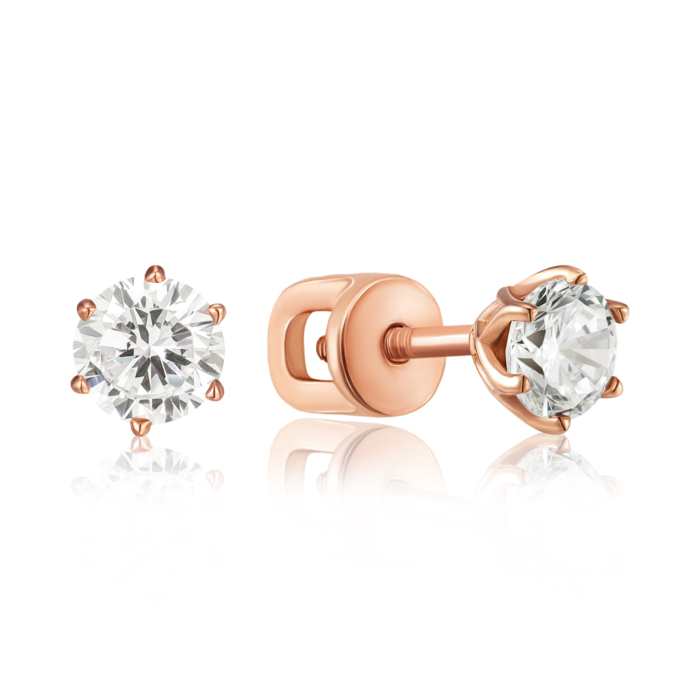 Золоті сережки з фіанітом. Артикул 2191624101