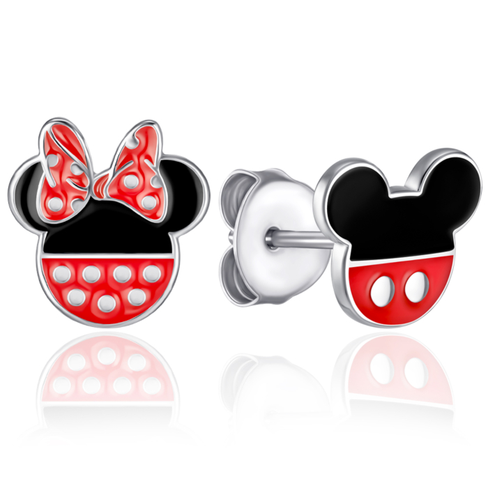 Пусеты из серебра Микки SZDE06843-E/12/355