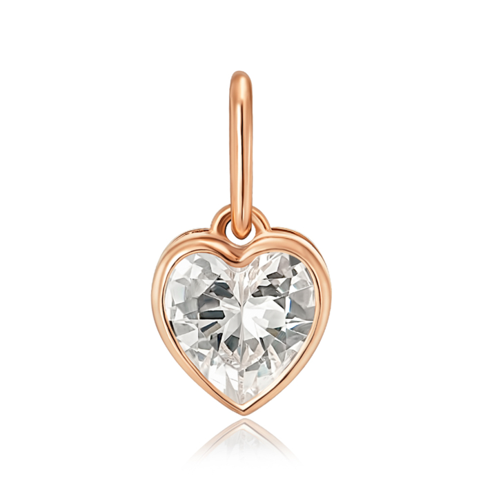 Золота підвіска з фіанітом. Артикул 3106787101