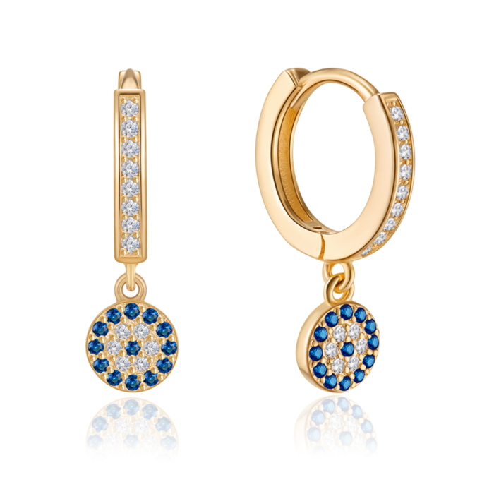 Серебряные серьги с фианитами. Артикул TZ110005-S-G-BA-E/20/1511