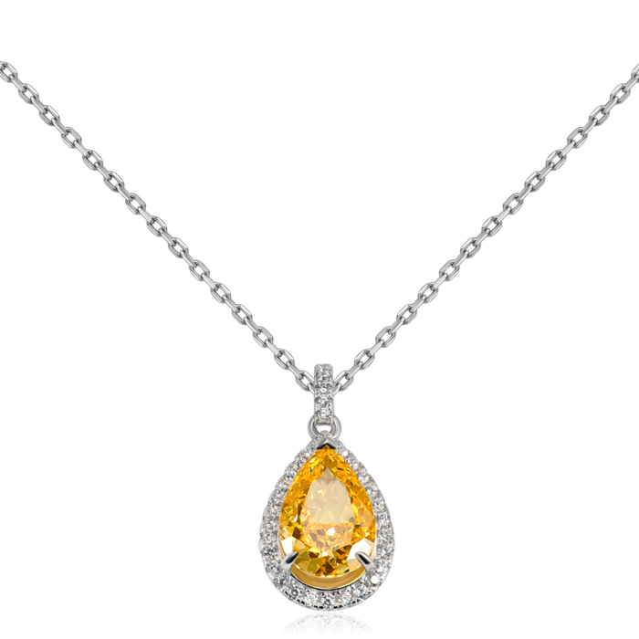 Серебряное колье с фианитами. Артикул DY190396-S-W-HB-K/12/2954