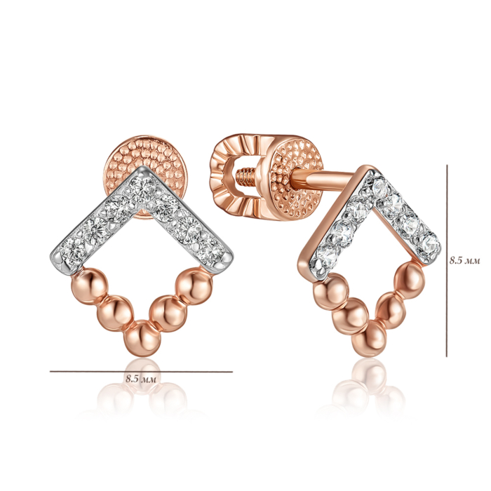 Золоті сережки. Артикул 22547/01/1/13