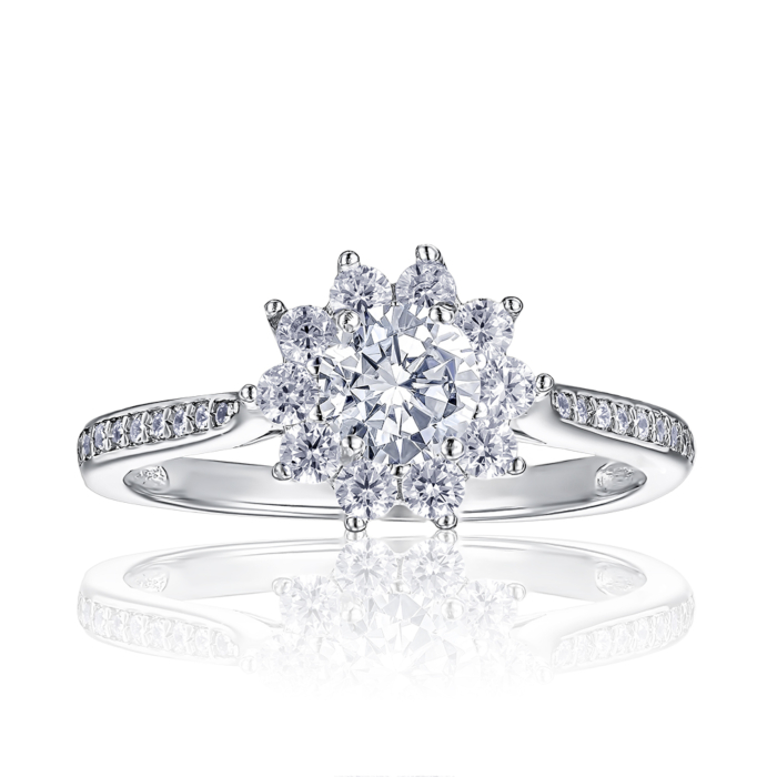 Серебряное кольцо с фианитами SZDR00221-R/12/1