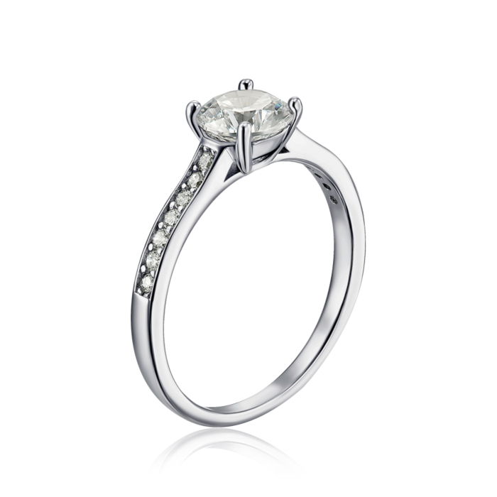 Серебряное кольцо с фианитами SZDR01123-R/12/1