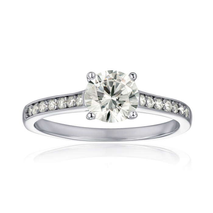 Серебряное кольцо с фианитами SZDR01123-R/12/1