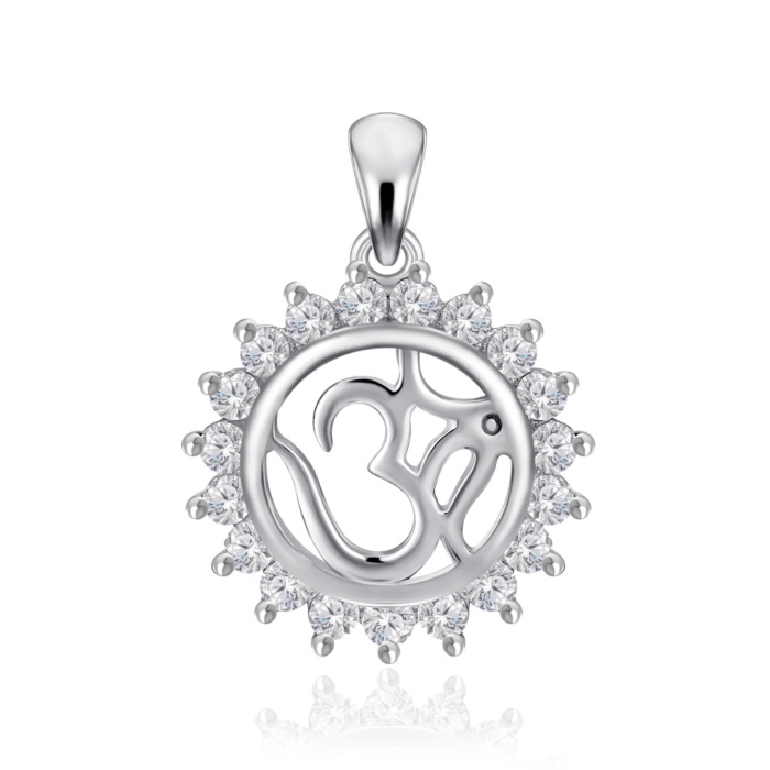 Срібна підвіска з фіанітами. Артикул SZDP00395-P/12/1