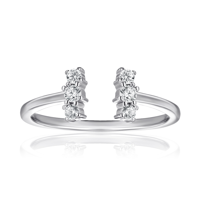 Серебряное кольцо с фианитами SZDR10365-R/12/1