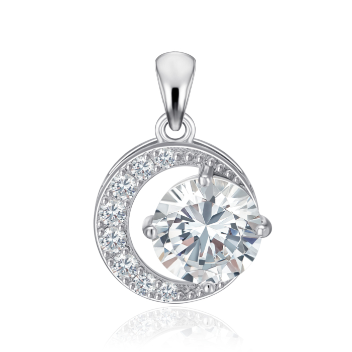 Срібна підвіска з фіанітами. Артикул SZDP01863-P/12/1