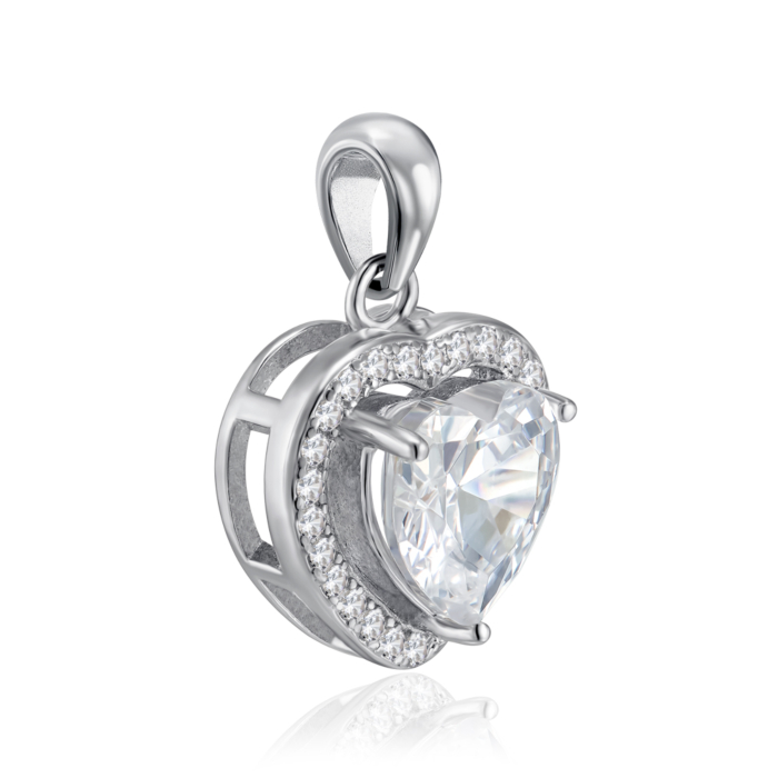 Срібна підвіска з фіанітами. Артикул SZDP01804-P/12/1