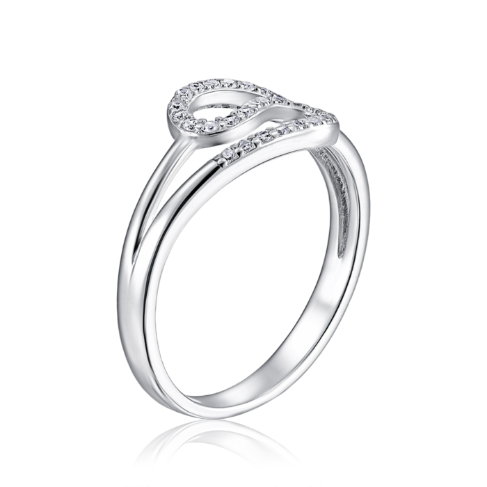 Серебряное кольцо с фианитами SZDR02034-R/12/1