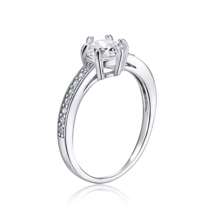 Серебряное кольцо с фианитами SZDR01042-R/12/1