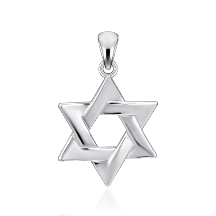 Срібна підвіска Зірка Давида. Артикул SZDP02253-P/12