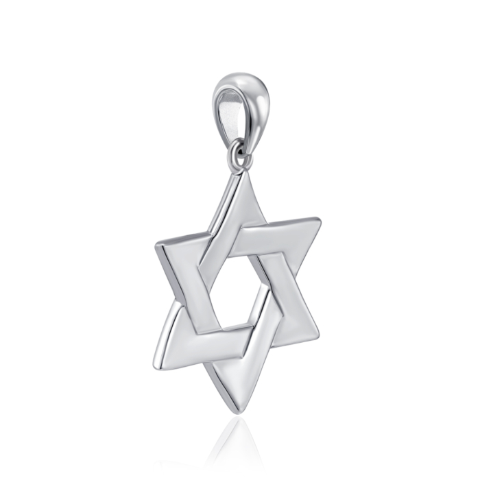 Срібна підвіска Зірка Давида. Артикул SZDP02253-P/12