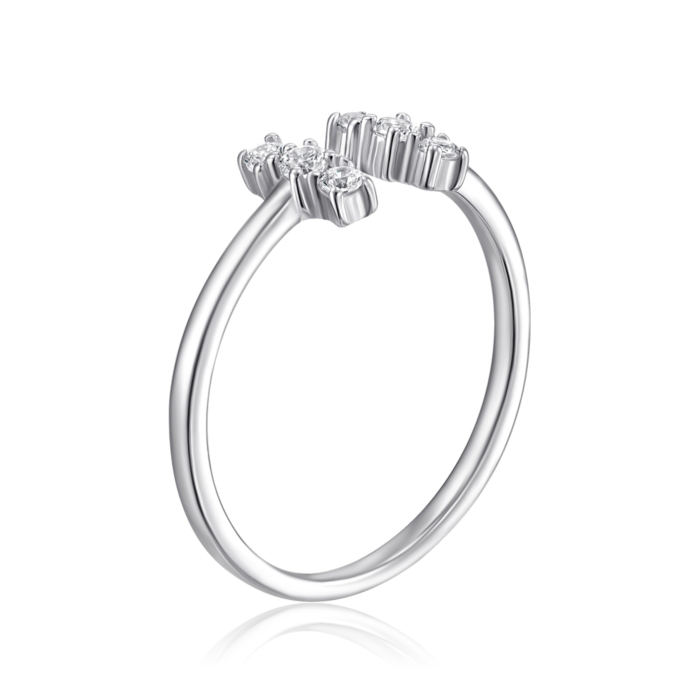 Серебряное кольцо с фианитами SZDR10365-R/12/1