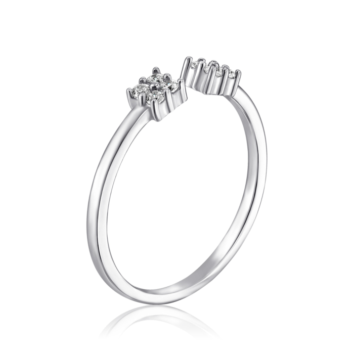 Серебряное кольцо с фианитами SZDR10358-R/12/1