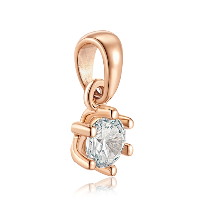 Золота підвіска з фіанітом. Артикул 31285